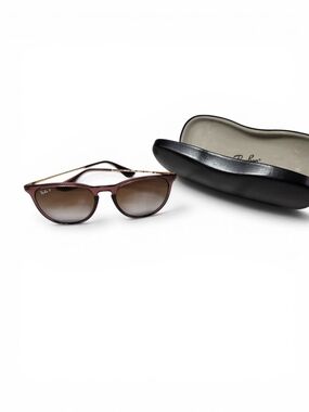 Ray-Ban Erika RB4171 6593/T5 54mm Brown Gradient Polarized Sunglasses w/ Case